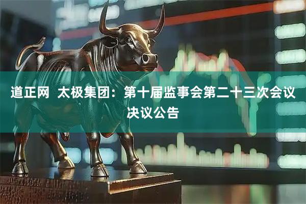 道正网  太极集团：第十届监事会第二十三次会议决议公告