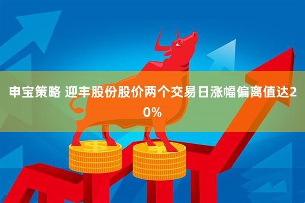 申宝策略 迎丰股份股价两个交易日涨幅偏离值达20%
